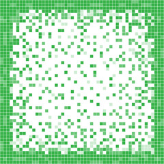 Green abstract pixel background. Pixel art.