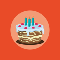 birthday cake party related icons image 