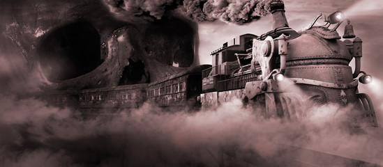 Ghost Train in the mist © Melkor3D
