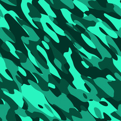 Colourful Army military camouflage seamless pattern textile, 3d render