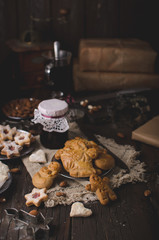 Homemade christmas cookies vintage style