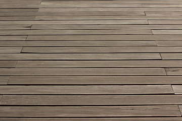 new cheap wooden deck floor background texture foreshortening with perspective lines surface...