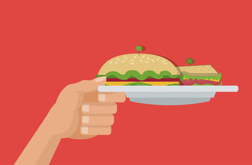 healthy food related icons image 