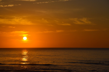 夕日が浦海岸　夕焼け