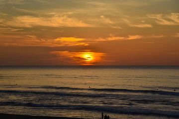 夕日が浦海岸　夕焼け