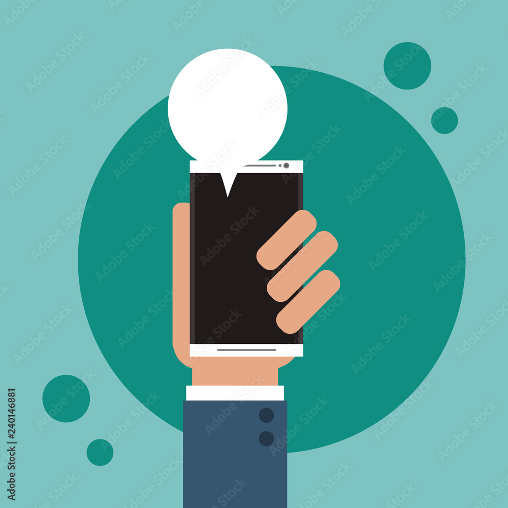 Poster digital messaging related icons image