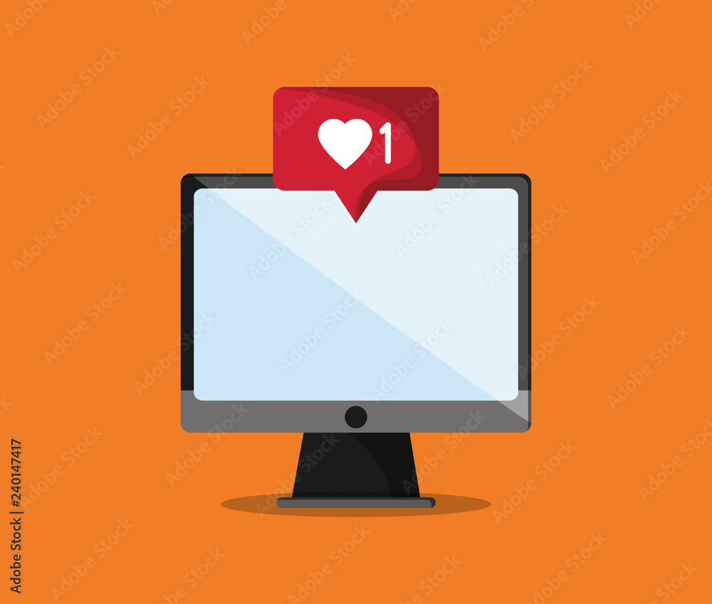 Poster notification icon in communication related image