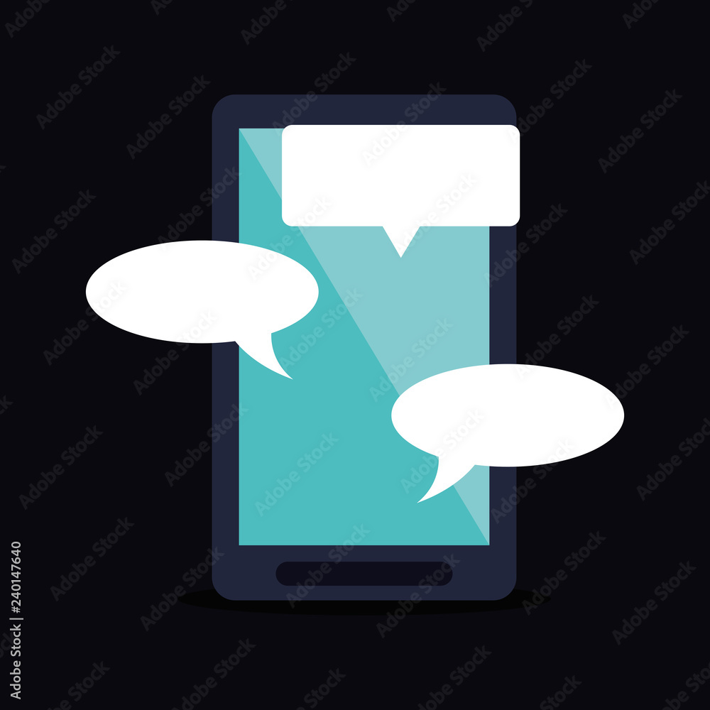 Poster digital messaging related icons image