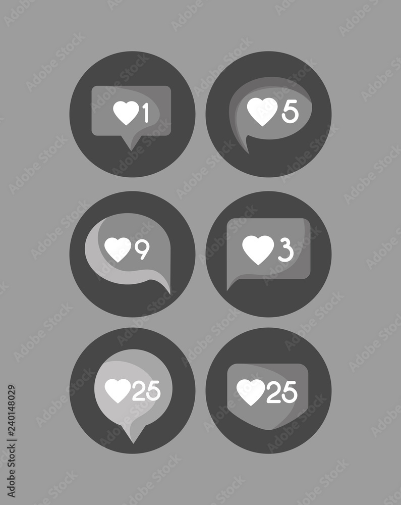 Poster notification icon in communication related image
