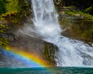 waterfal and rainbow