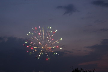 feuerwerk, nacht, feier, silvester