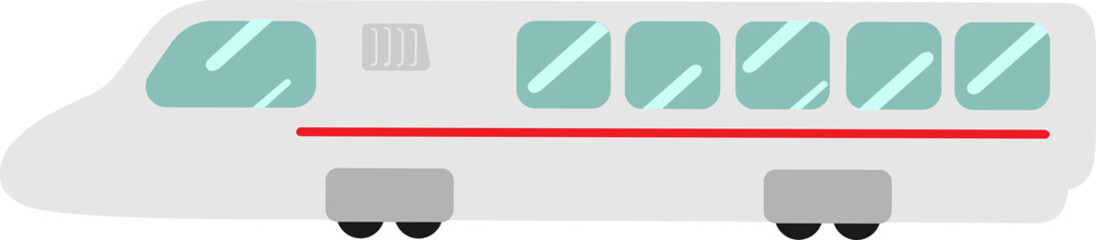 Vector BTS (skytrain) on a white background