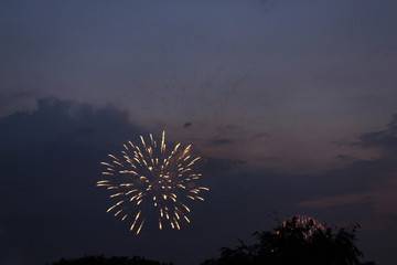 feuerwerk, nacht, feier, silvester