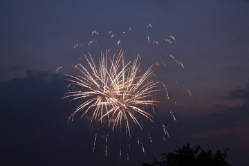 feuerwerk, nacht, feier, silvester