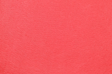 Closeup of coral felt texture for background