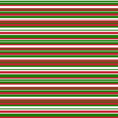 Red and Green Stripes Seamless Pattern - Red, white, and green horizontal stripes design