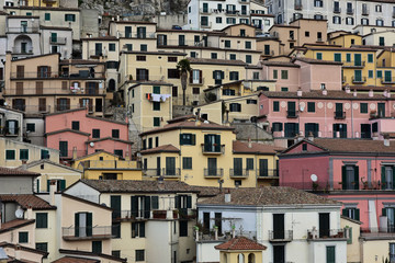 Fototapeta na wymiar The village as a crib: Muro Lucano, southern Italy