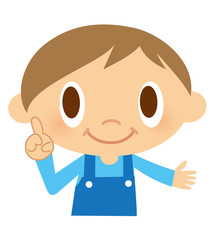 男の子　指差し