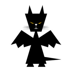 Cat Silhouette. Vector Illustration.