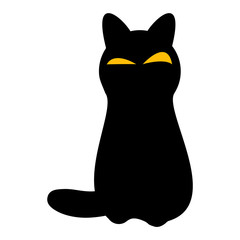 Cat Silhouette. Vector Illustration.