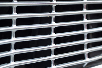 grille of an old classic car