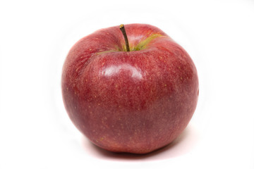 red apple on white background
