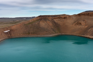 Fototapeta na wymiar Krafla: Zentralvulkan auf Island