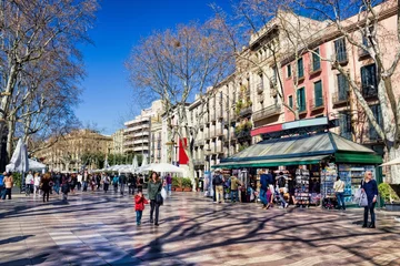Selbstklebende Fototapete Barcelona Barcelona, Rambla