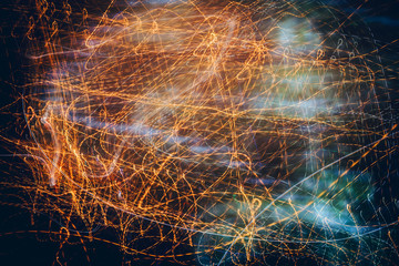 Abstract lights in motion.