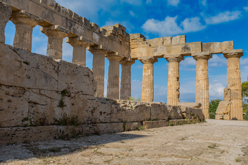 Fototapeta premium Selinunte, Sicily was an ancient Greek city on the south-western coast of Italy. 