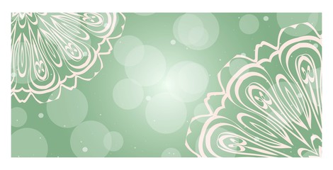 Fototapeta na wymiar Colorful Henna Mandala Design, for FestiveFlyer Background. Vector illustration.