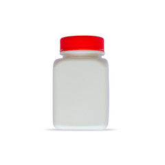 White plastic bottle