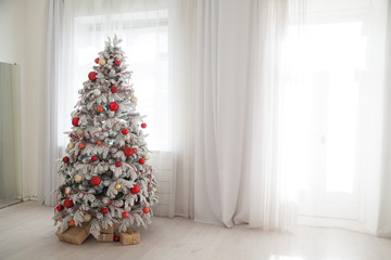 Christmas Tree House Interior new year holiday gifts winter