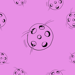 Abstract hand drawn pattern on