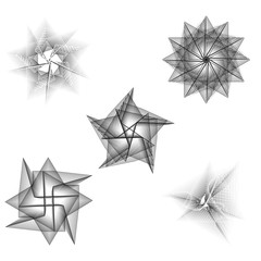 Geometric pattern icon star astrology pentagram symbol