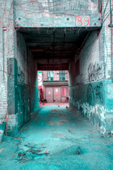 Alleyway, in infrared