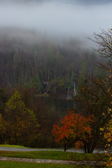 Naklejka na ściany i meble Beautiful view from my room on Plitvice Lakes, Croatia