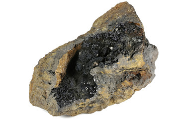 hematite from Styria, Austria isolated on white background