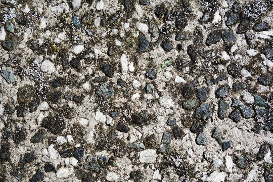 Gravel wall, texture