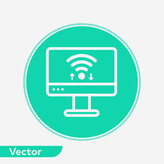 Wifi vector icon sign symbol