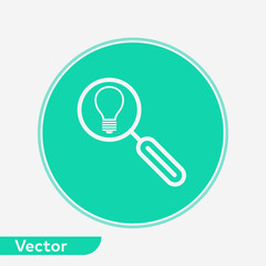 Search idea vector icon sign symbol