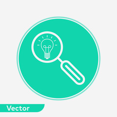 Search idea vector icon sign symbol