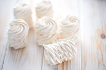 Light, airy dessert of marshmallow. Delicious and fragrant marshmallows. Light Marshmallow