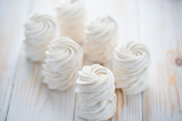 Light, airy dessert of marshmallow. Delicious and fragrant marshmallows. Light Marshmallow