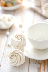 Light, airy dessert of marshmallow. Delicious and fragrant marshmallows. Light Marshmallow