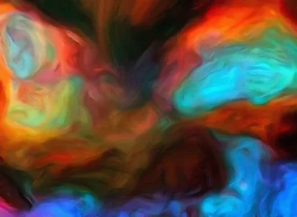 Foto auf Acrylglas Gemixte farben Abstract elegant watercolor background colorful juicy acrylic texture