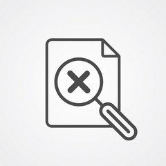 Search file vector icon sign symbol