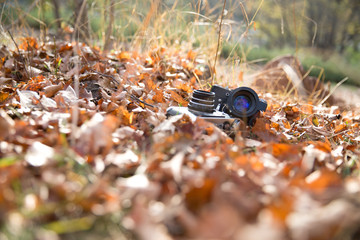 Old two photo camera