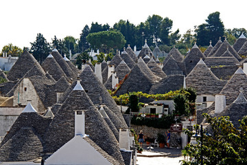 panoramica sui trulli ad Alberobello