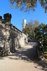 Access road to Hluboká nad Vltavou castle, Czech republic